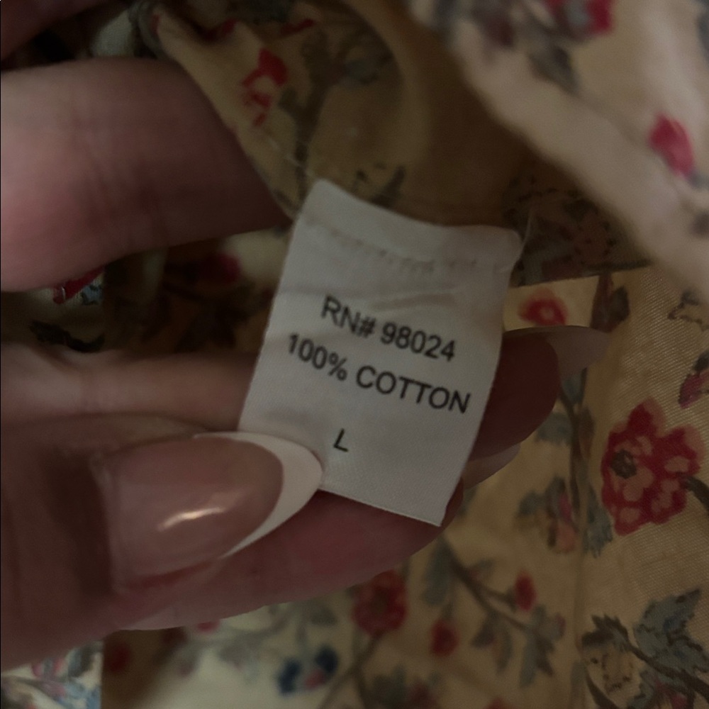 House of Harlow 1960 Floral Cotton Blouse - Picture 4 of 5